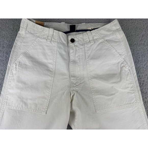 VTG J Crew Broken-In Favorite Fit Mens 31W 32L White NWT Y2K Casual Cotton Pants - Picture 4 of 16